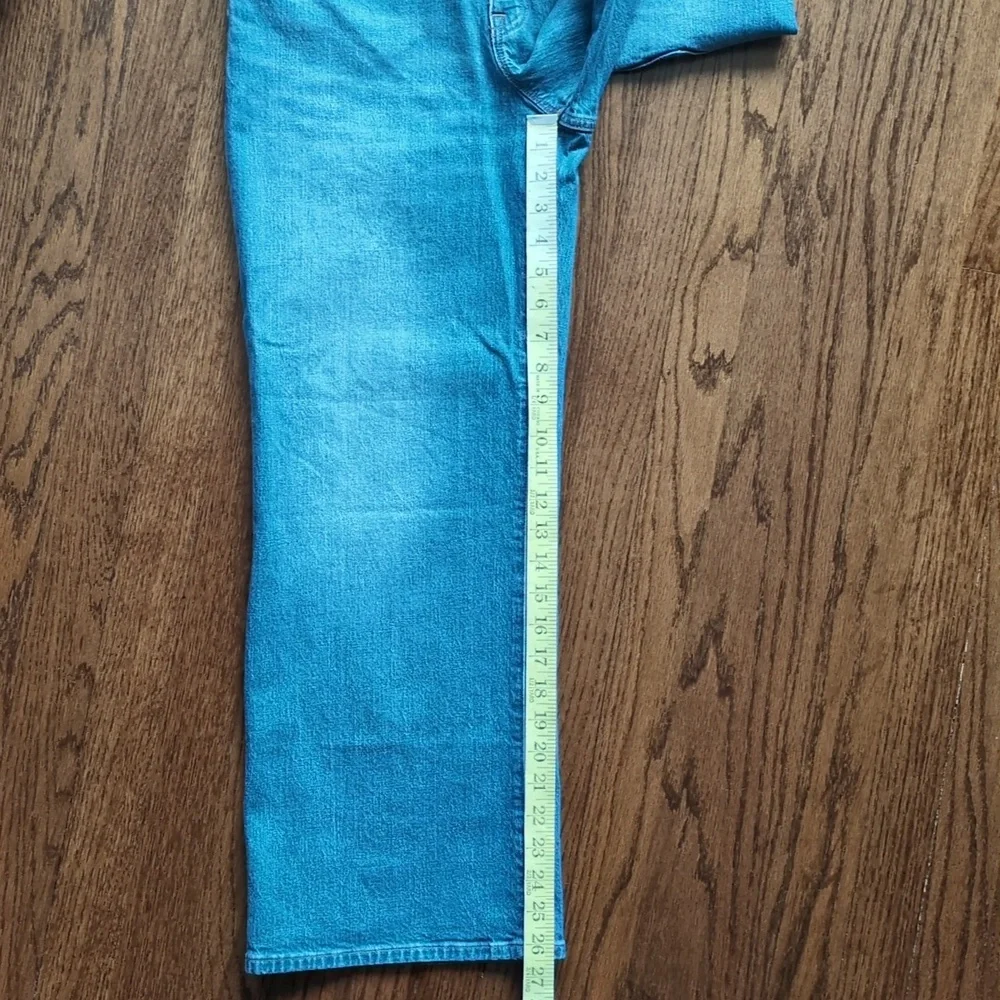 J. Crew Factory Women's Wide Leg Crop Classic Blue Jeans Size 27 NWOT - Picture 5 of 6